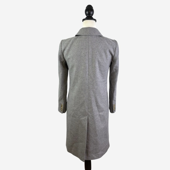 J Crew Wool Cashmere Double-Breasted Coat Gray 2P - Picture 5 of 14